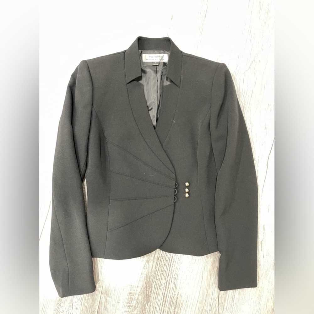 Tahari Classic Black Blazer - Size 2